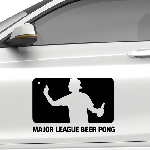 Major league BeerPong Aufkleber - Beispielansicht