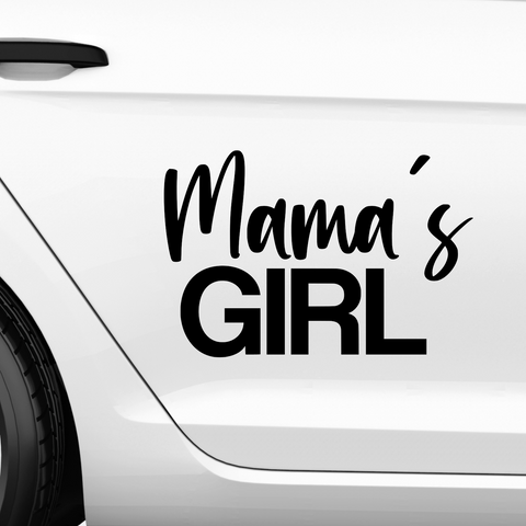 Mamas Girl Aufkleber - Beispielansicht