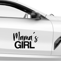 Mamas Girl Aufkleber - Beispielansicht