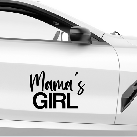 Mamas Girl Aufkleber - Beispielansicht
