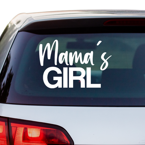 Mamas Girl Aufkleber - Beispielansicht