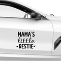 Mamas little bestie Aufkleber - Beispielansicht