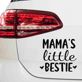 Mamas little bestie Aufkleber - Beispielansicht