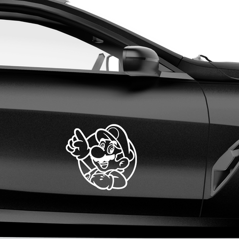 Mario Aufkleber - Beispielansicht