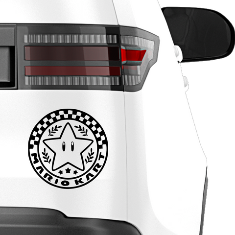 Mario Kart Sterncup Aufkleber - Beispielansicht