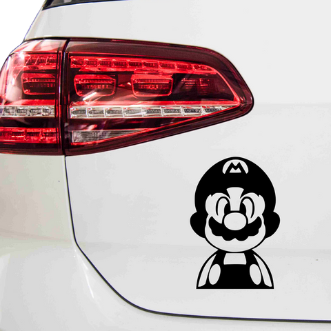Mario Kopf Aufkleber - Beispielansicht