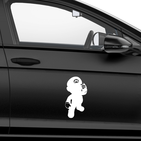 Mario Silhouette Aufkleber - Beispielansicht