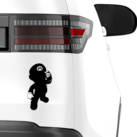 Mario Silhouette Aufkleber - Beispielansicht