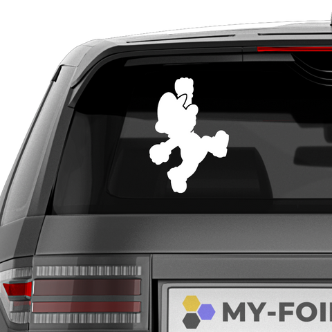 Mario Sprung Aufkleber - Beispielansicht