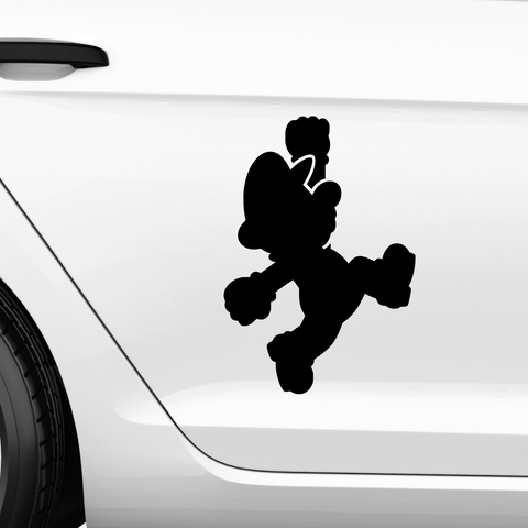 Mario Sprung Aufkleber - Beispielansicht