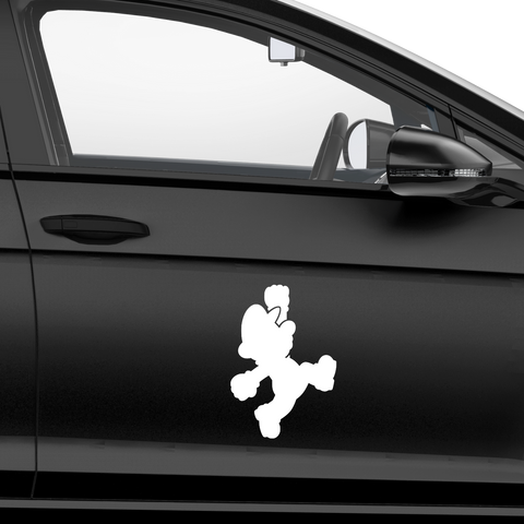 Mario Sprung Aufkleber - Beispielansicht