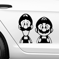 Mario und Luigi Aufkleber - Beispielansicht