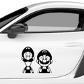 Mario und Luigi Aufkleber - Beispielansicht