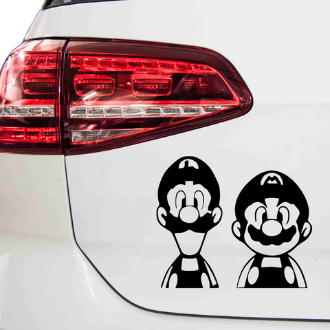 Mario und Luigi Aufkleber - Beispielansicht