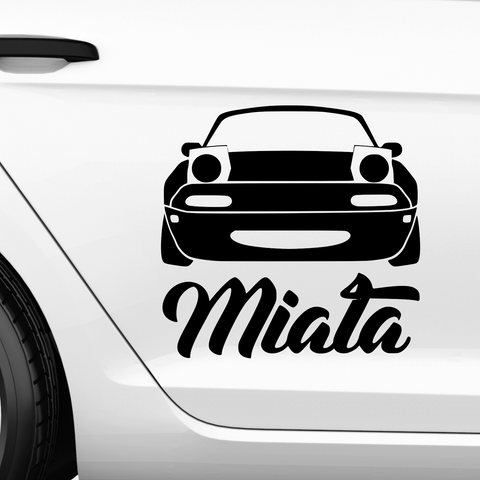 Miata Aufkleber - Beispielansicht