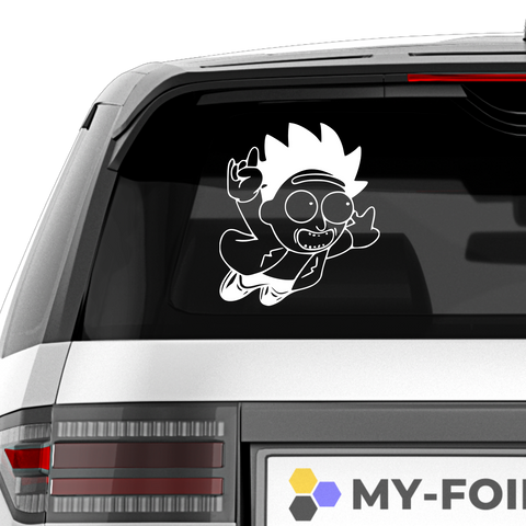 Mini Rick Aufkleber - Beispielansicht