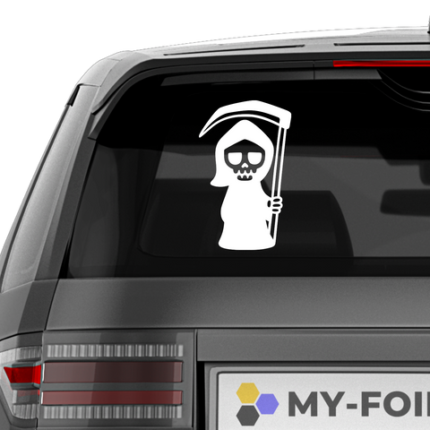 Mini Sensenmann Aufkleber - Beispielansicht