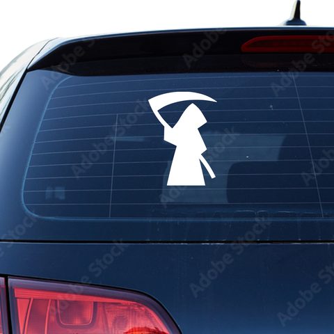 Minimal Sensenmann Aufkleber - Beispielansicht