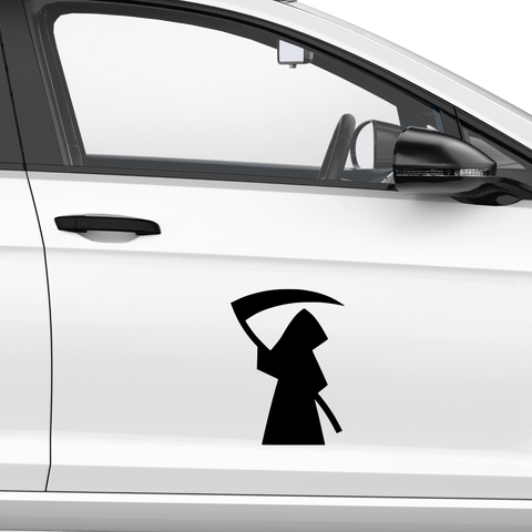 Minimal Sensenmann Aufkleber - Beispielansicht