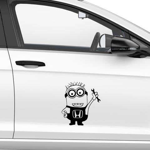 Minion Honda Aufkleber - Beispielansicht