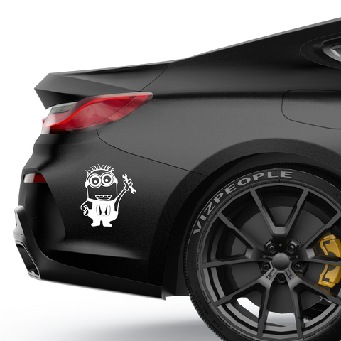 Minion Honda Aufkleber - Beispielansicht