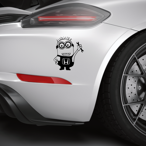 Minion Honda Aufkleber - Beispielansicht