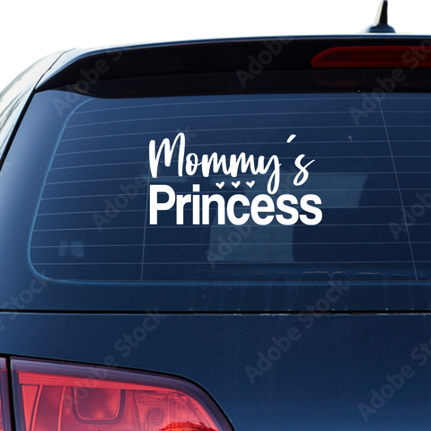 Mommys Princess Aufkleber - Beispielansicht