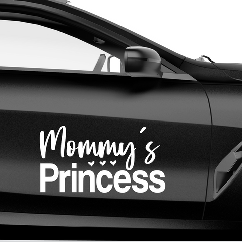 Mommys Princess Aufkleber - Beispielansicht