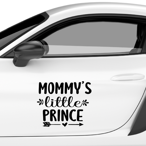 Mommys little Prince Aufkleber - Beispielansicht