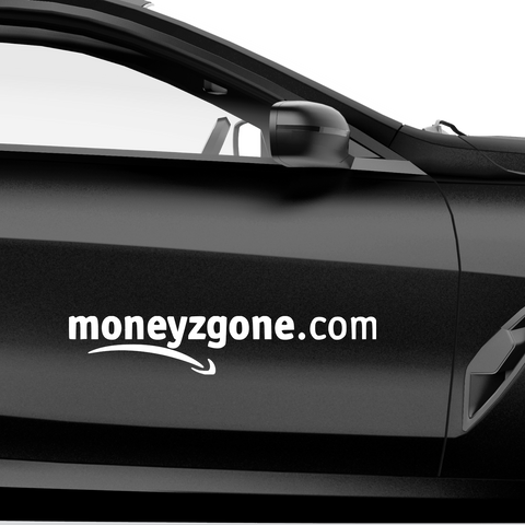 Moneyzgone Amazon Fakelogo Aufkleber - Beispielansicht