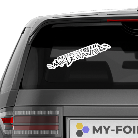 Most Wanted Aufkleber - Beispielansicht