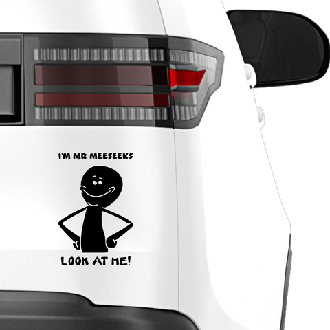 Mr Meeseeks Aufkleber - Beispielansicht