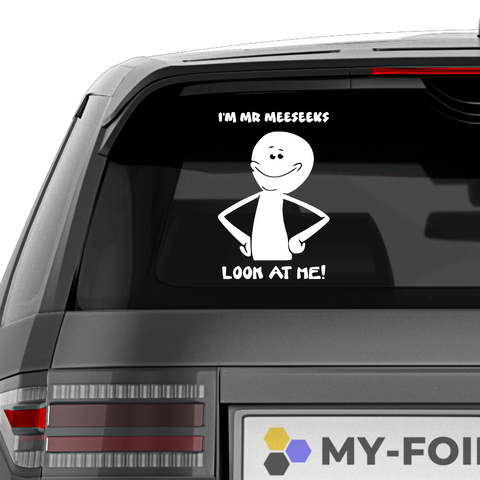 Mr Meeseeks Aufkleber - Beispielansicht