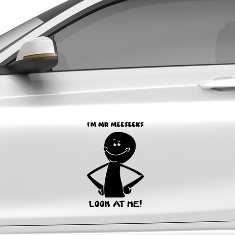 Mr Meeseeks Aufkleber - Beispielansicht