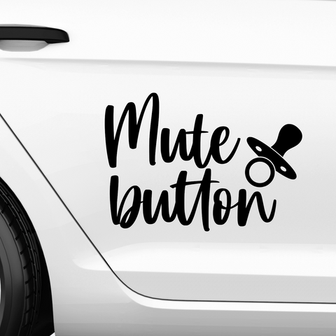 Mute button Aufkleber - Beispielansicht