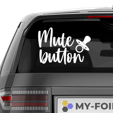 Mute button Aufkleber - Beispielansicht