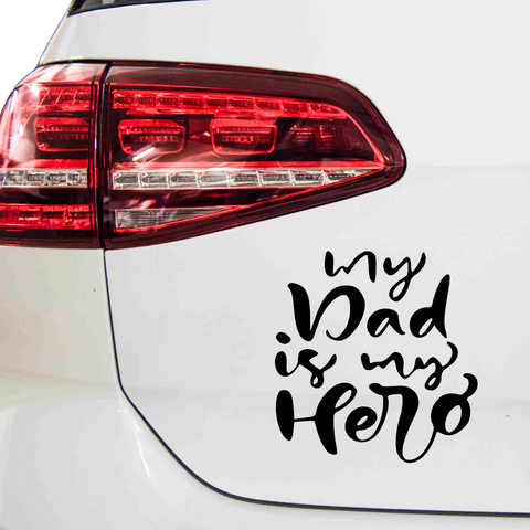 My Dad is my Hero Aufkleber Nr 1 - Beispielansicht