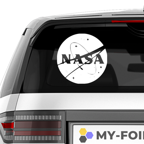 NASA Logo Aufkleber - Beispielansicht