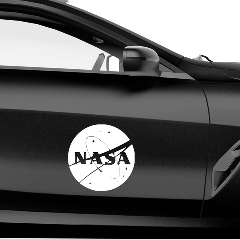 NASA Logo Aufkleber - Beispielansicht