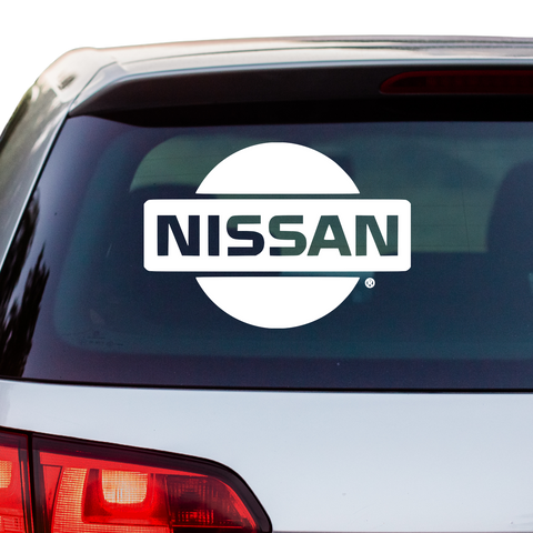 NISSAN Logo Aufkleber - Beispielansicht