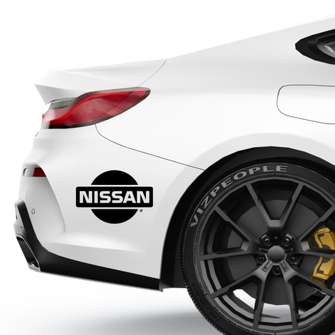 NISSAN Logo Aufkleber - Beispielansicht