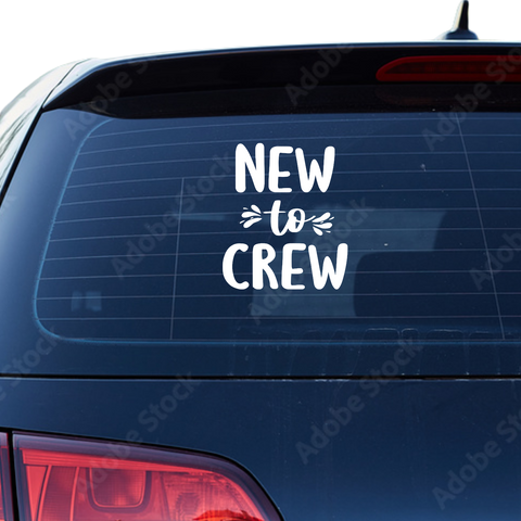 New to Crew Aufkleber - Beispielansicht