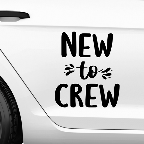 New to Crew Aufkleber - Beispielansicht