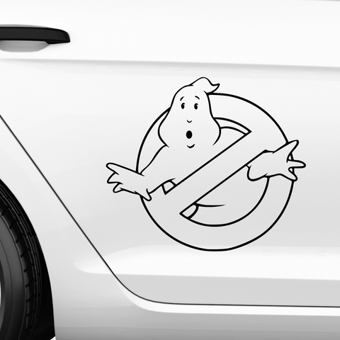 No Ghosts Allowed Aufkleber - Beispielansicht