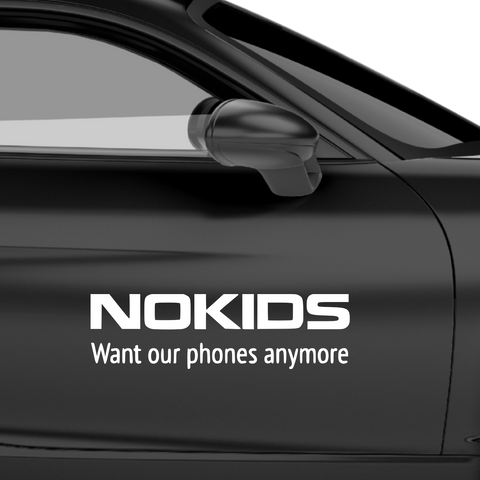 Nokids Nokia Fakelogo Aufkleber - Beispielansicht