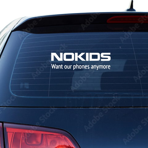 Nokids Nokia Fakelogo Aufkleber - Beispielansicht