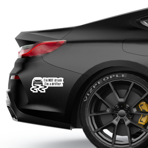 Not Drunk Aufkleber - Beispielansicht