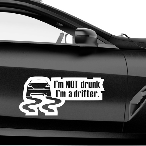 Not Drunk Aufkleber - Beispielansicht