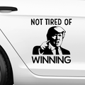 Not tired of winning Trump Aufkleber - Beispielansicht