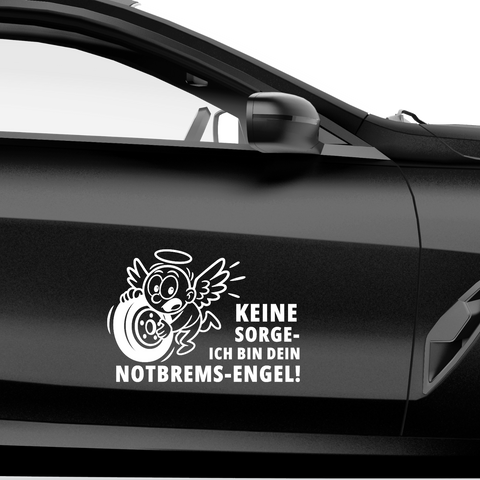 Notbrems Engel Aufkleber - Beispielansicht